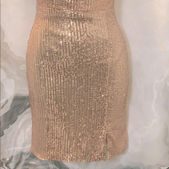 Let the Beat Drop Dress Bronze Hello Molly - Picture 9 of 11